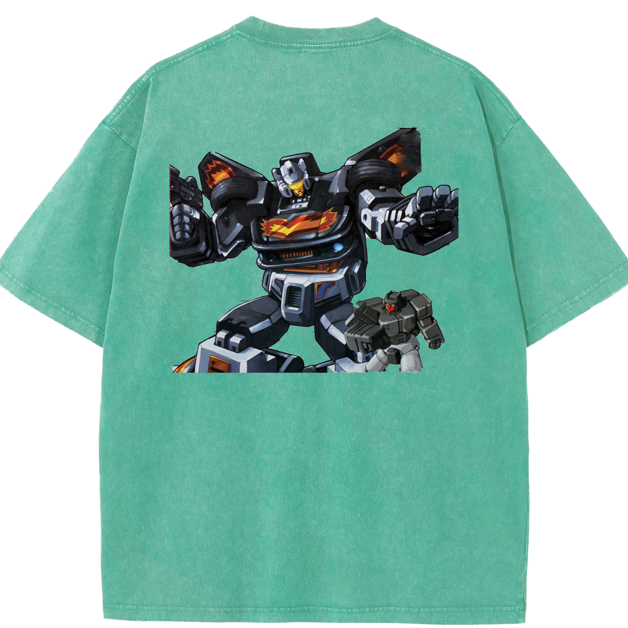 （画像用）  綿100% ヴィンテージ風 半袖Tシャツ（背面プリント）